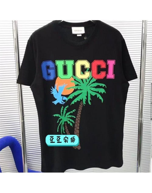 Gucci T-shirt latest color coconut print T-shirt men women
