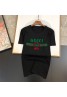 Gucci T-shirt Letter printed cotton loose round neck couple models