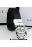 Gucci belt leather belt leather wild smooth buckle G letter buckle 100-125cm