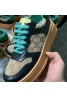 Gucci shoes New Brown Canvas and Leather Thick Sole Heightening Casual Shoes