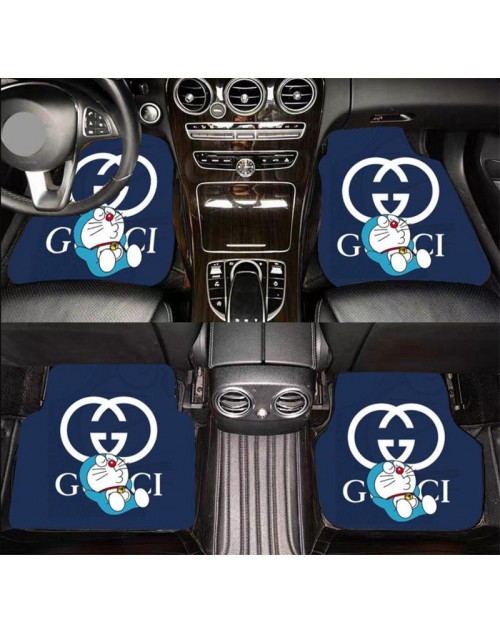 LV gucci kaws burberry Car floor mat Love cartoon trend brand universal foot mat non-slip water washing mat