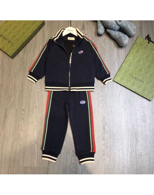 Gucci Color-block sweatshirt and trouser set for boys and girls 100-160