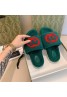 gucci Comfortable and versatile outerwear flat platform fur slippers women