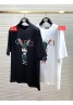 Gucci T-shirt black and white round neck casual fashionable popular