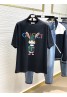 Gucci T-shirt black and white round neck casual fashionable popular