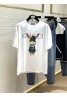 Gucci T-shirt black and white round neck casual fashionable popular