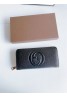 Gucci wallet long wallet black large capacity card, business card, change, etc.