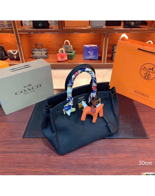 hermes bag luxury leather logo fashion commute bag 6 colors