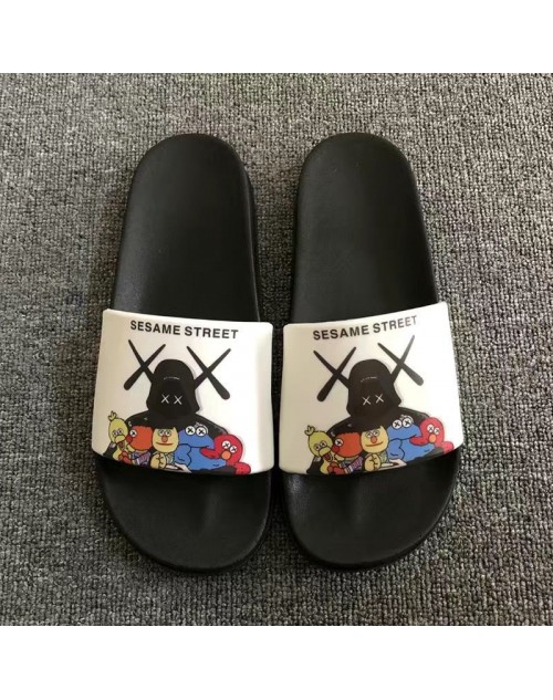 Kaws Sandals, Summer, Indoor and Outdoor, Stylish, Soft Bottom, Cool Slippers, Simple