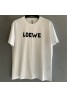 Loewe T-shirt logo letter classic embroidered T-shirt men women clothes