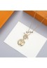 LV Letter necklace fashion trend simple and versatile letter logo
