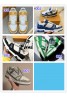 LV shoes men's stitching color retro casual all-match sneakers