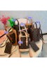 LV bag luxury logo large capacity two-piece bucket bag
