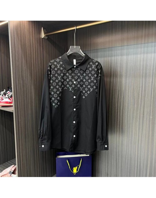 LV shirt men women same style loose fashionable top fashion clothes