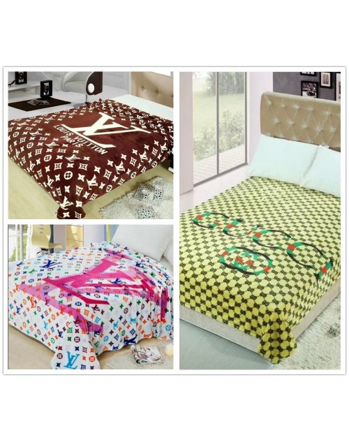 LV Gucci trendy Lunch Break Blanket Sofa Blanket Air Conditioning Blanket 150*200 cm