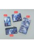 LV wallet blue fashion designer purse men women card case