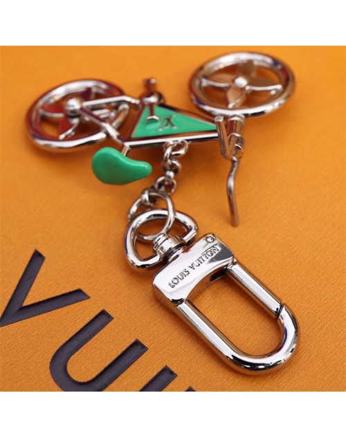 LV New Trend Mint Green Bicycle Ornament Keychain Gifts for Friends