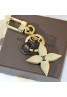 LV new four-leaf clover gold with black keychain and bag chain