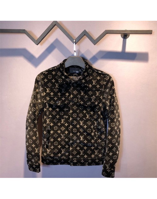 LV spring corduroy coat print jacket outerwear men