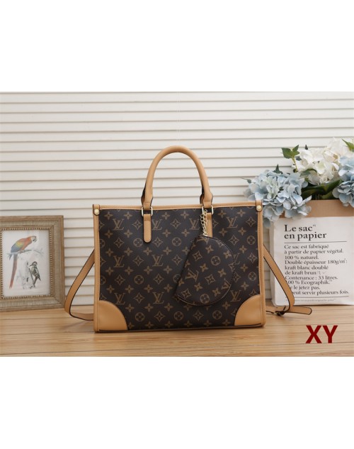LV large capacity commuter fashion bag two-piece