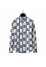 LV Burberry Gucci clothes Autumn new letter printing personalized men's long-sleeved shirt