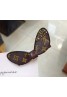 LV fashion new leather rhinestone hairpin rubber band