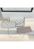 Louis vuitton bag shoulder bag 3 pieces set popular large capacity standard