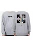 off white Print trendy men's and women's sweatshirt s-5xl