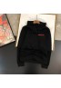 Prada new men's sweater long-sleeved hooded top loose casual thin section plus velvet