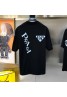 Prada T-shirt popular short sleeve black white 2023 new unisex