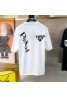 Prada T-shirt popular short sleeve black white 2023 new unisex