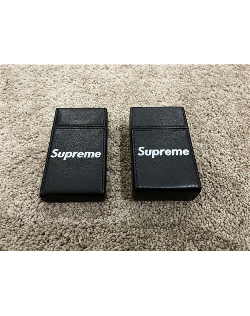 Supreme simple box portable for storing cigarettes leather box