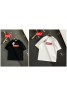 Supreme t-shirt casual black and white short sleeve monogram popular