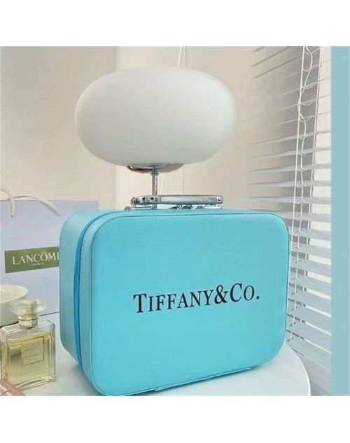 Tiffany Cosmetic Bag Storage Bag Case with Mirror Portable Travel