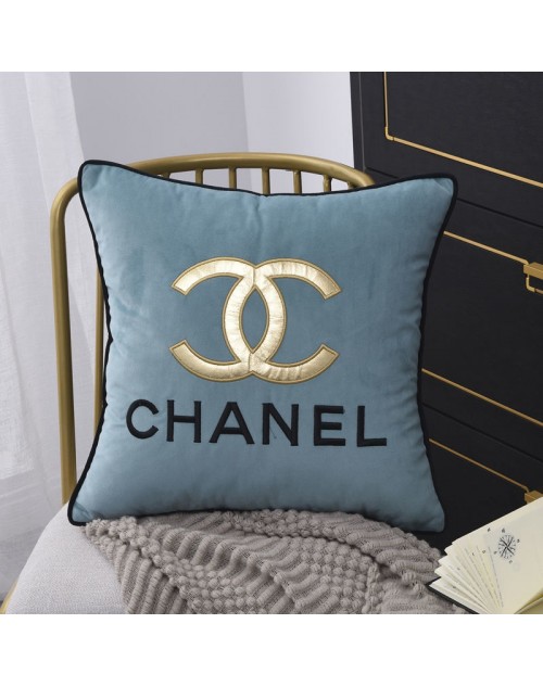 chanel LV Embroidered Modern Pillowcase Living Room Bedroom Cushion pillowcase 45*45cm
